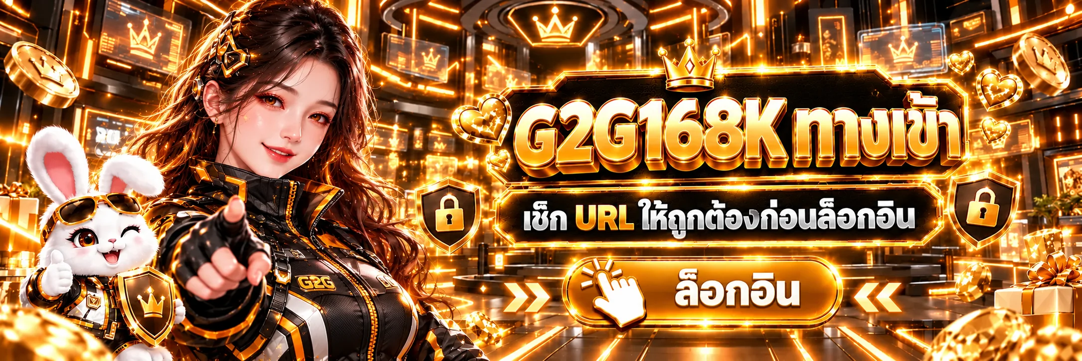 แบนเนอร์ G2G168K ทางเข้าและการตรวจ URL